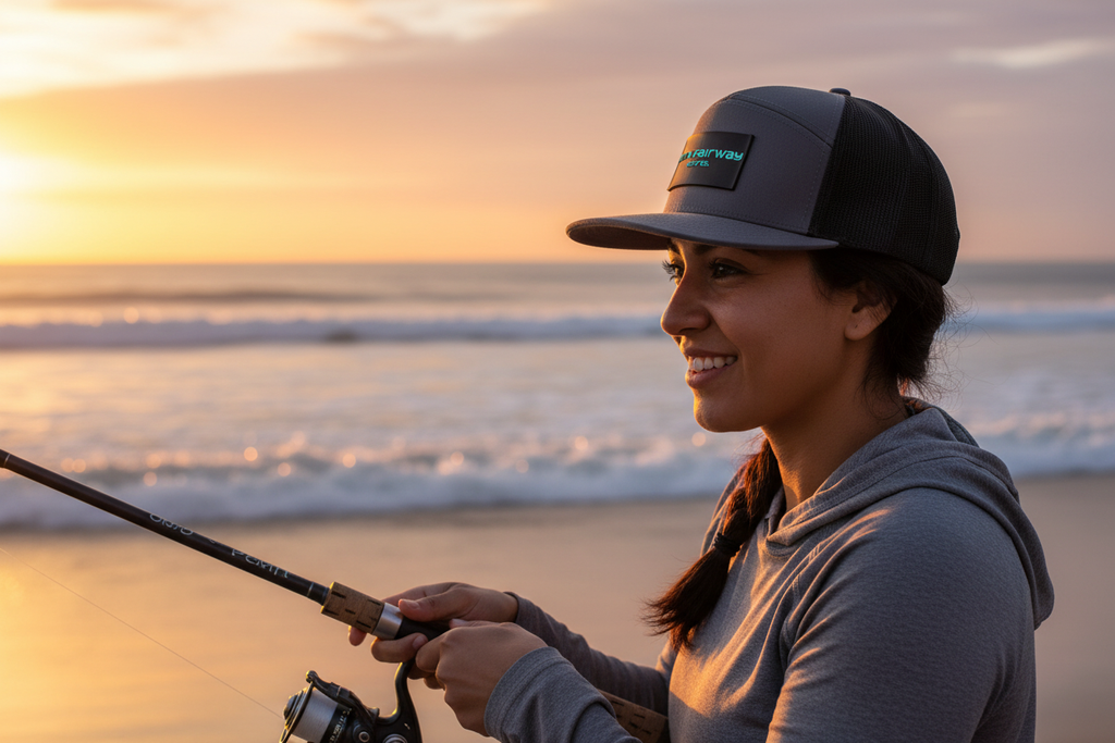 Beach Fishing - Deepwater Trucker Close-up