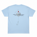 Bobber Tee - Back View with Golf Ball & Bobber Design