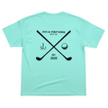 Crest Tee - Back View with Crossed Clubs Design